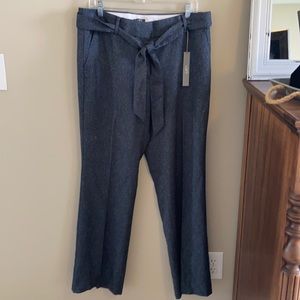 LOFT blue tweed Julie trousers